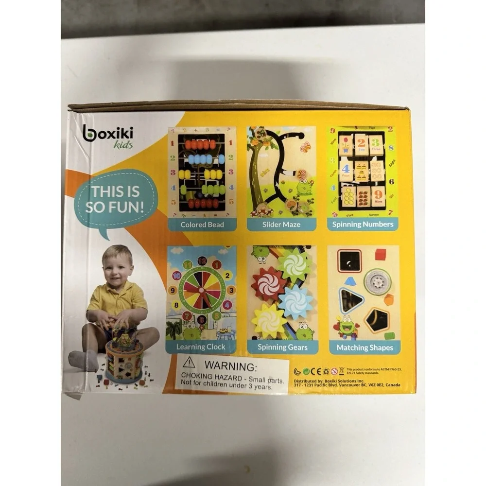 Boxiki Musical Wooden Activity Cube - Set Of Two (2)
